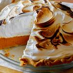 Kürbiskuchen mit Baiser