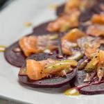 Rote Bete mit Räucherlachs