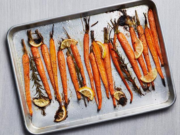 Rezept für gebackene Karotten mit Zitrone