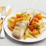 Gebackener Heilbutt mit Fenchel-Safran-Butter