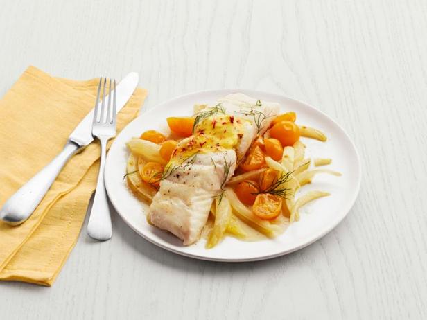 Kuidas süüa teha - lest fenkoli ja safranivõiga ahjus