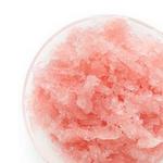 Erdbeergranita mit Rhabarber