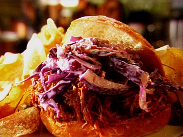 Pulled Pork und Krautsalat-Sandwiches