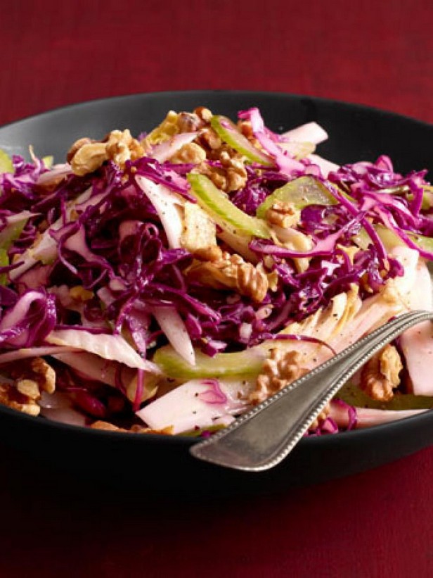 Rotkohl- und Endiviensalat