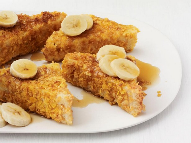 Maisbrot-French-Toast mit Bananen