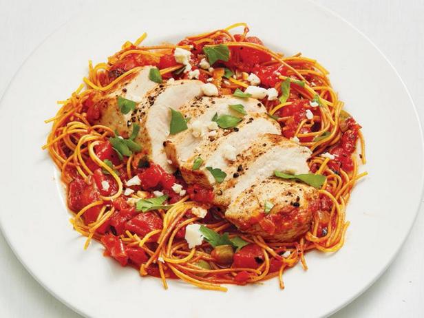 Rezept für spanische Hähnchenpasta