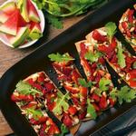 Bruschetta mit Ricotta, Erdbeeren und Balsamico