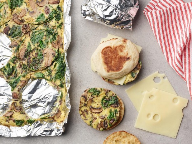 Gebackene Omelett-Sandwiches