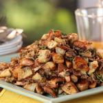 بطاطس مهروسة مع فطر بري