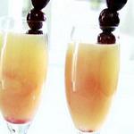 Venezianischer Sonnenuntergangscocktail