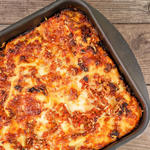Lasagne mit geräucherter Wurst