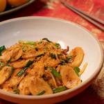 Gebratene Reiskuchen in XO-Sauce
