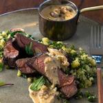 Elchfilet in Pilzsoße