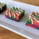 Regenbogen-Einhorn-Brownie