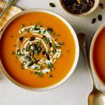 شوربة اليقطين في مقلاة هوائية