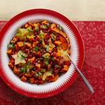 Chaat mit Süßkartoffel und Sternfrucht