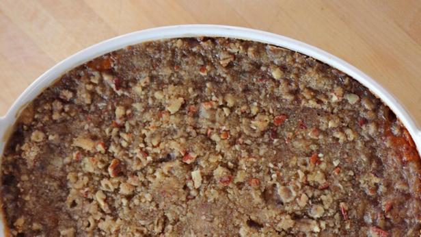 طريقة عمل كاسرول البطاطا الحلوة والجوز