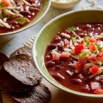 Vegetarisches Chili mit drei Bohnensorten