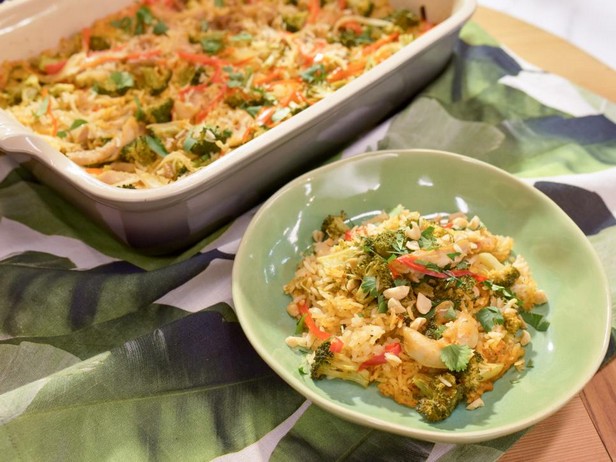 Würziger Hühnereintopf mit thailändischer Currypaste