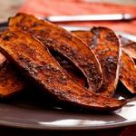 Süßkartoffeln in gerösteten Gewürzen