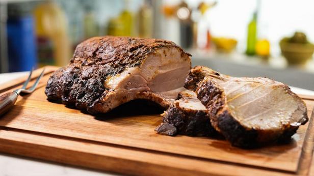 Zubereitung – Schweinelende am Knochen