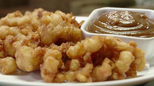 Zubereitung - Apfelkrapfen und Erdnussbutter-Karamellsauce