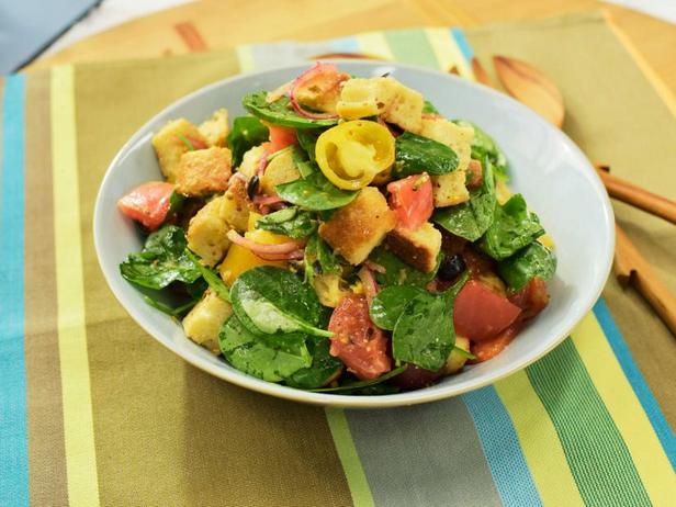 Rezept für würzige Spinat-Panzanella