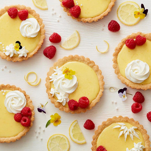 Rezept für Zitronen-Beeren-Törtchen
