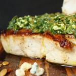 Gegrillter Schwertfisch mit Zitruspesto