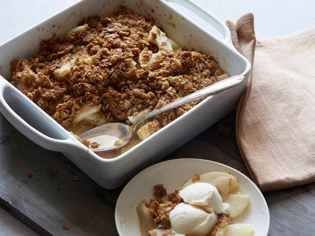 Birnen-Ingwer-Crumble