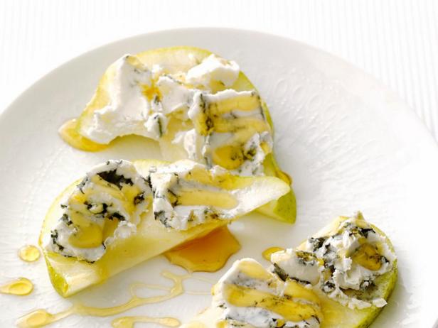 Birnen mit Blauschimmelkäse