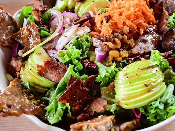 Zubereitung - Warmer Herbstsalat mit würzigem Nussbraten