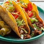 Amerikanische Rindfleisch-Tacos