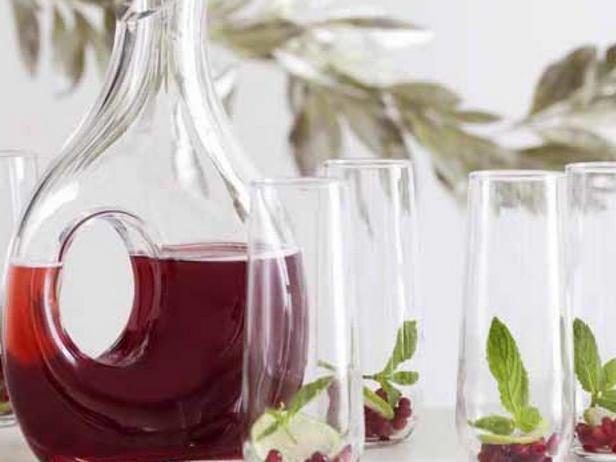 Zubereitung – Alkoholfreier Granatapfel-Cranberry-Bellini