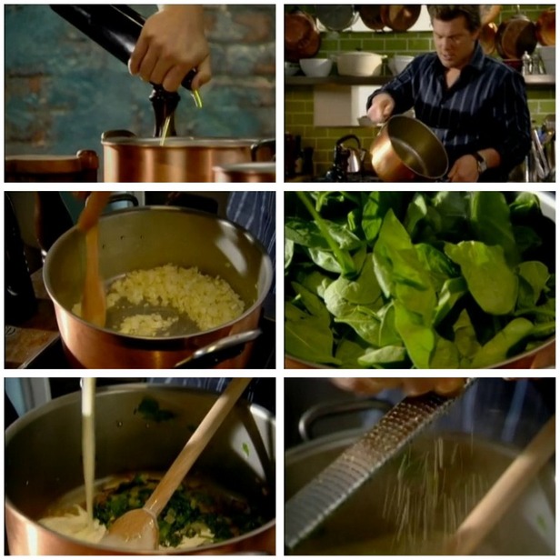 Spinat in cremiger Knoblauchsauce