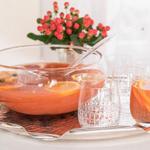 Orangenpunsch mit Whiskey und Soda