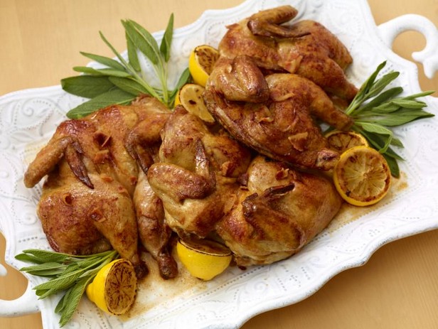 Rezept für im Ofen gebackene Gewürzgurken in Butter mit Salbei