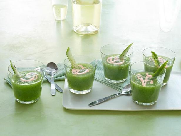 Zubereitung - Kalte Gurkensuppe mit würzigem Joghurt in Shots