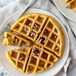 Kürbispüree-Waffeln aus dem elektrischen Waffeleisen