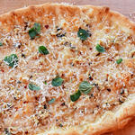 Pizza mit Venusmuscheln