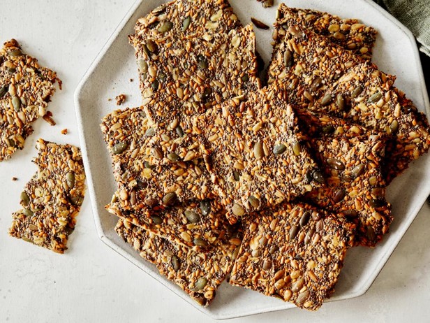 Haferflockencracker mit Samen