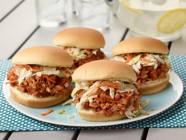 Jackfrucht- und BBQ-Sandwiches
