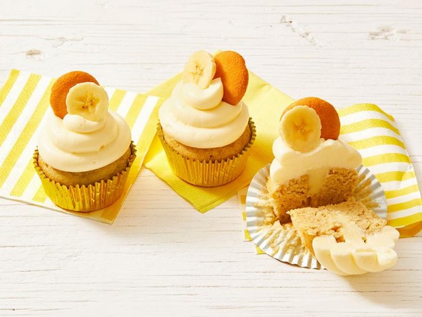 Bananenpudding-Cupcakes