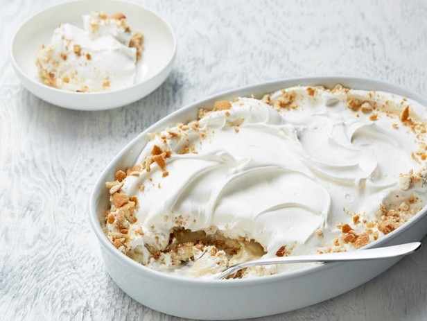 Geschichteter Bananenpudding