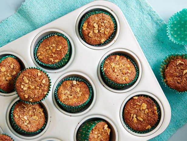 Bananenmuffins mit Walnüssen und Kleie