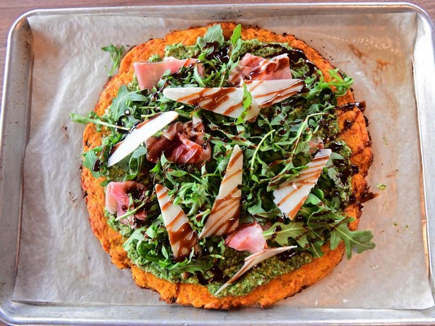 Pizzaboden aus Butternusskürbis