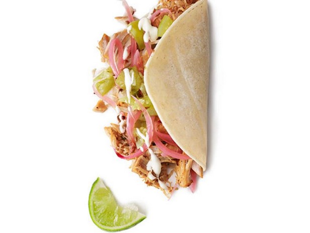 Schweinefleisch-Carnitas-Tacos