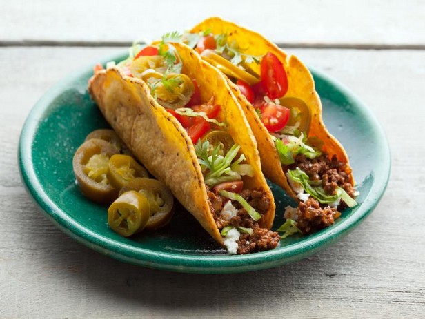 Amerikanische Rindfleisch-Tacos