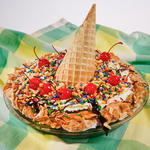 Waffelhörnchen-Eisbecher