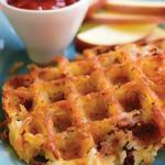 Kartoffelrösti mit Käse und Schinken